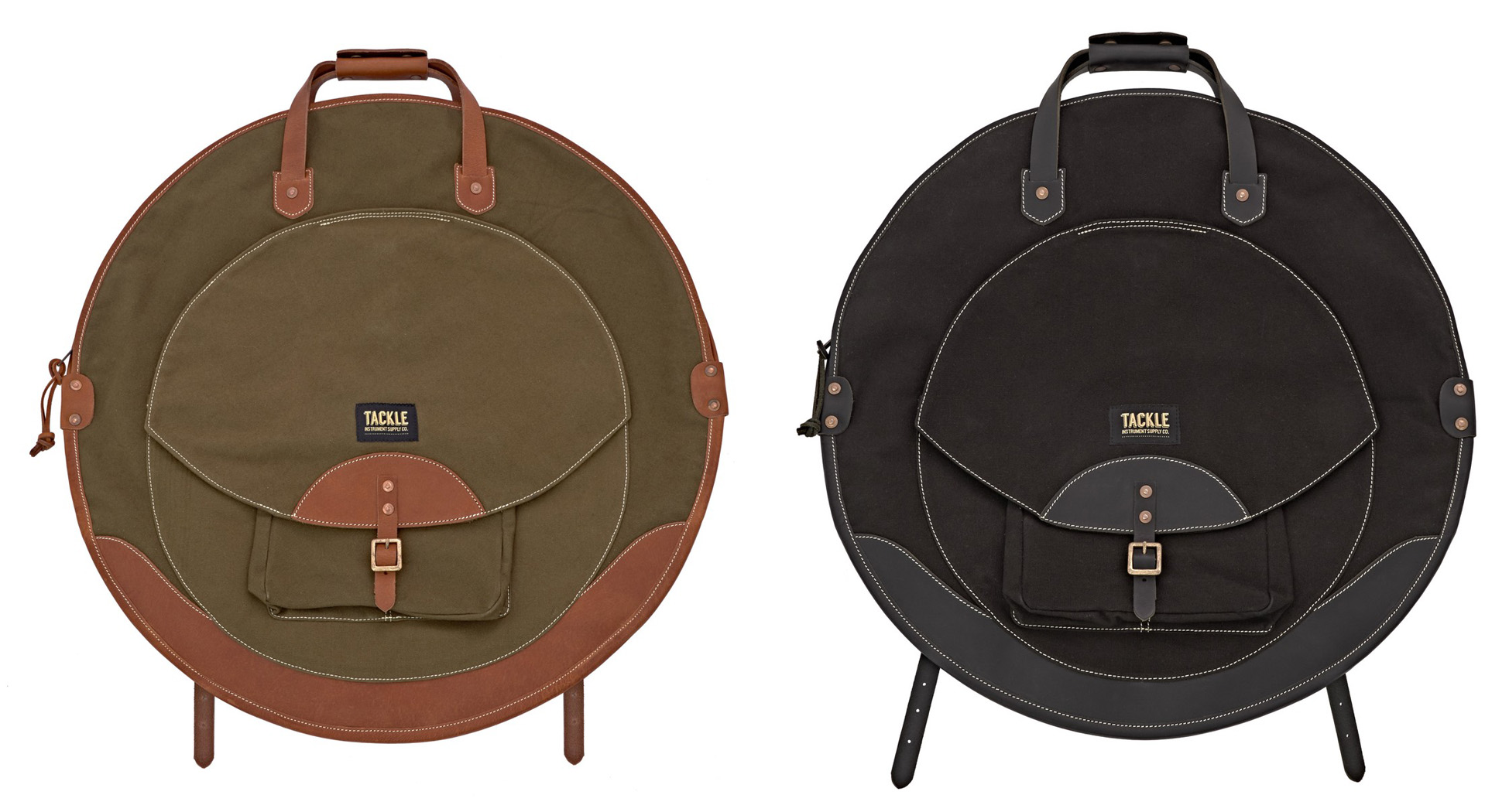 tackle instrument supply co. canvas leather drum bags cymbal bags stick